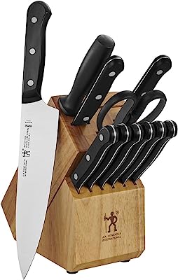 Henckels International Solution 12-pc Knife Block Set - Natural | 6 Steak Knives Review