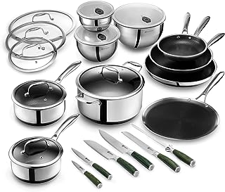 Hexclad 22 Piece Hybrid Stainless Steel Review